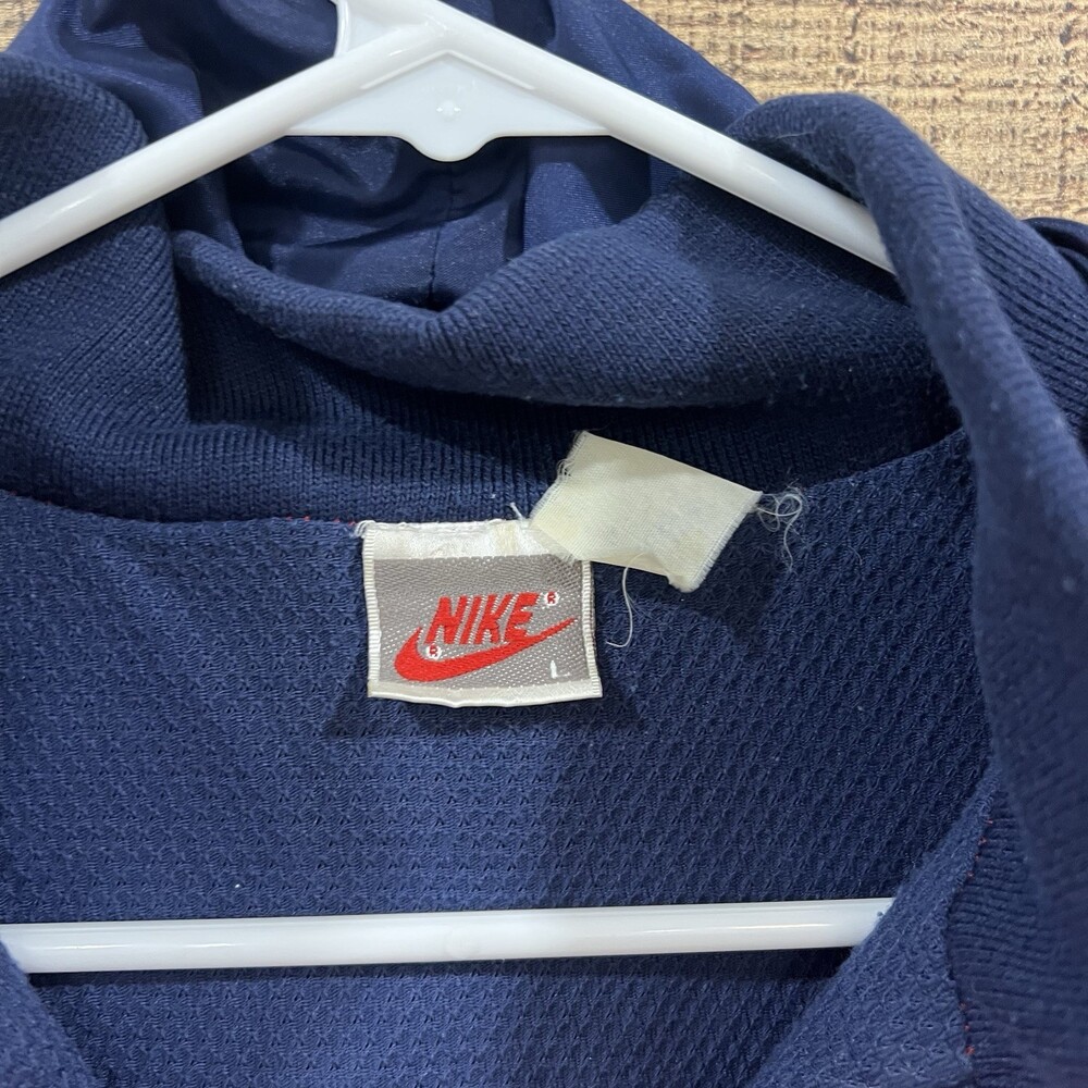 Vintage Nike Men’s Blue/red Thermal Lined Nylon Wind Breaker Jacket Size Large - Picture 2 of 4